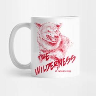 Wolf, The Wilderness- Red Design Mug